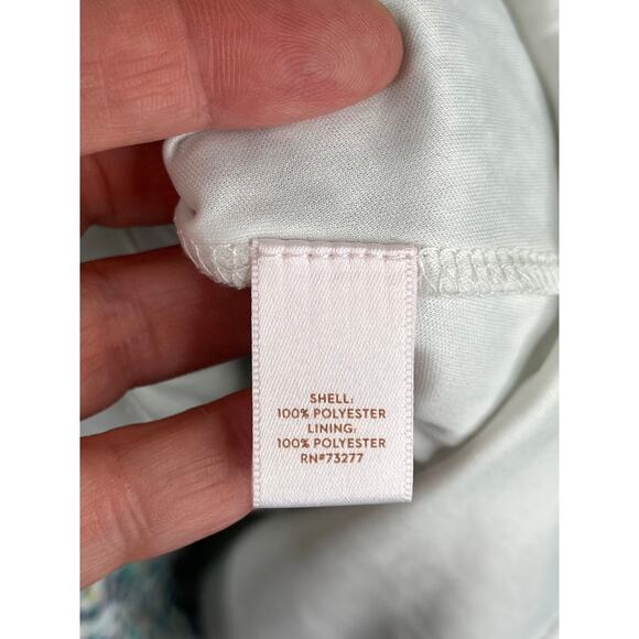 Lauren Conrad floral ruffle dress, size L EUC - Picture 3 of 12